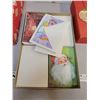Image 3 : Box Christmas ornaments and 3 boxes of christmas cards from the 1960's