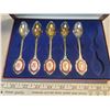 Image 2 : collectable spoons & rack + silver plate sugar spoon, salt spoon + tea set