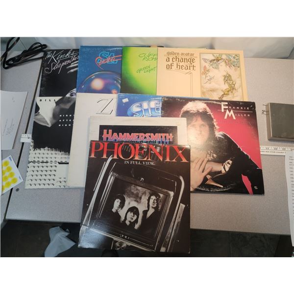 10 assorted Rock Records – VG condition