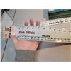 Image 3 : fishing books 1952 – 1984, fish tackle box measuring stick