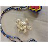 Image 6 : hand beaded turtle necklace + brooch