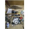 Image 4 : 6' Patio Umbrella, Grey, With Crank, Tilt, 4' Tube Extention And Iron Base (Near New)