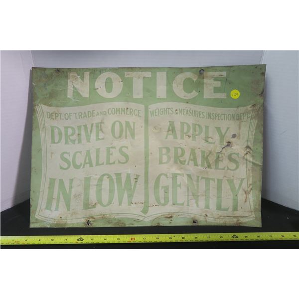 Vintage Grain Elevator Driveway Metal Sign