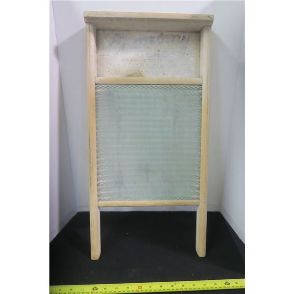 Vintage "Economy" Glass Scrub Board