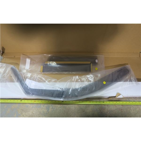 3 New 2013 Nissan Frontier Side Windows Wind Deflector, Drivers Deflector Missing Part # 99998-74367