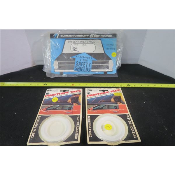 Vintage Richardson Windshield Kit and 2 Pinstripe Kits