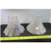 Image 1 : 2 Glass Light Fixture Shades