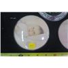 Image 3 : 2 Vintage Picture Frames w/ Baby Pictures and Glass Art