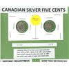 Image 1 : 1919 & 1920 Canadian Silver5 Cent Coins