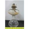 Image 3 : 12" Tall Clear Glass Coal Oil Lanter W/ Wick & Burner