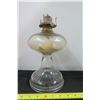 Image 4 : 12" Tall Clear Glass Coal Oil Lanter W/ Wick & Burner