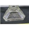 Image 5 : 10" Tall Clear Glass Lantern w/ Wick & Burner