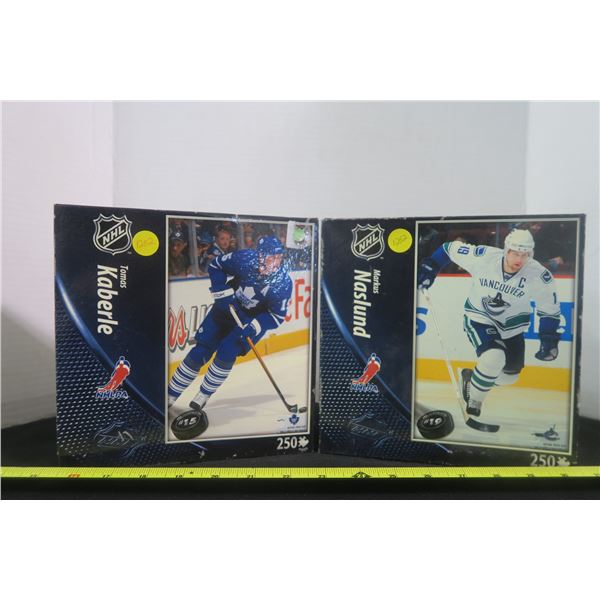 2 NHL Puzzles Mukus Naslund Tomas Kaberle 250 Pieces (Sealed)