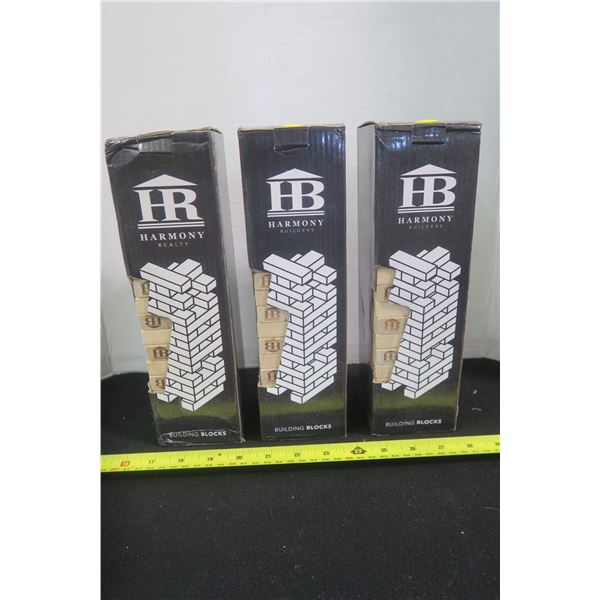 3 Boxes Building Blocks Sealed (Jenga Like)