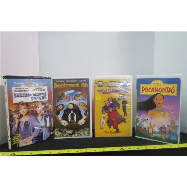 4 Disney Kids VHS Movies