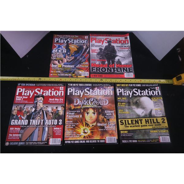5 Playstation Magazines 2000-2001