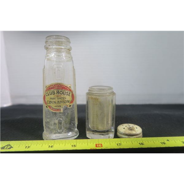 2 Vintage Glass Bottles