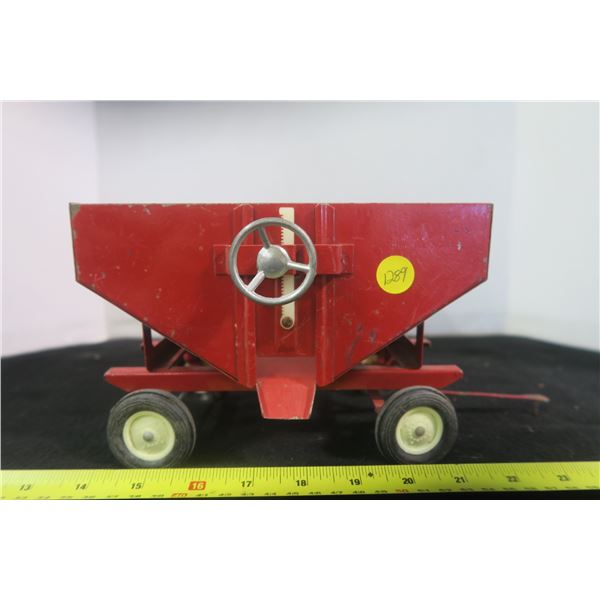 Metal Grain Trailer, Red Color