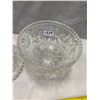 Image 2 : Crystal Footed Bowl + Lid 10" Tall
