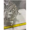 Image 3 : Crystal Footed Bowl + Lid 10" Tall
