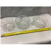 3 Crystal Bowls 1 With Handle