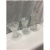 3 Crystal Vases 6