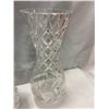 Image 4 : 3 Crystal Vases 6", 7", and 10"