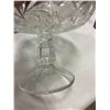 Image 4 : 2 Crystal Pedastal Bowls 7" + 6" Across