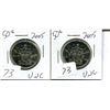 Image 1 : Two 50 cent canadian 2005 UNC