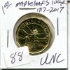 Image 1 : 1917-2017 Maple Leafs Loonie UNC 100 yr