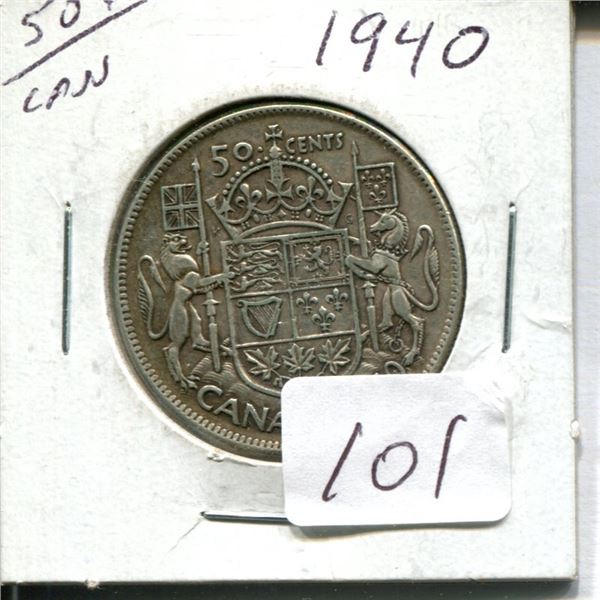50 cent Canadian 1940