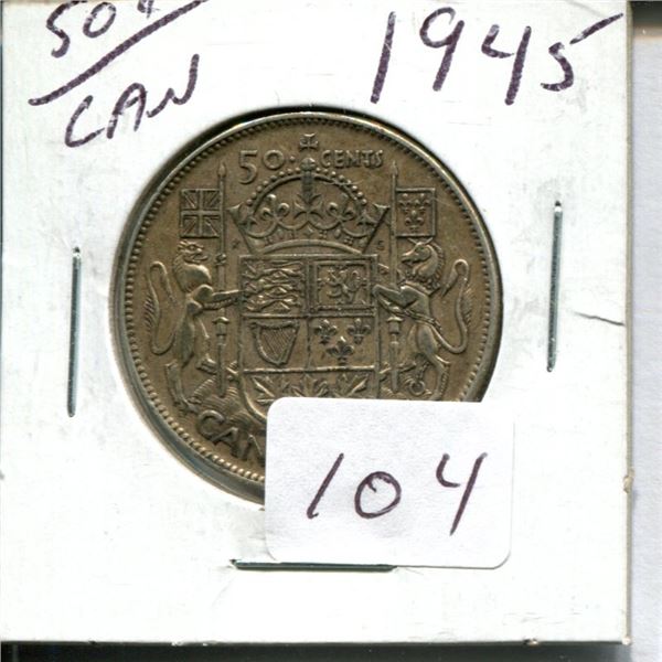 50 cent Canadian 1945