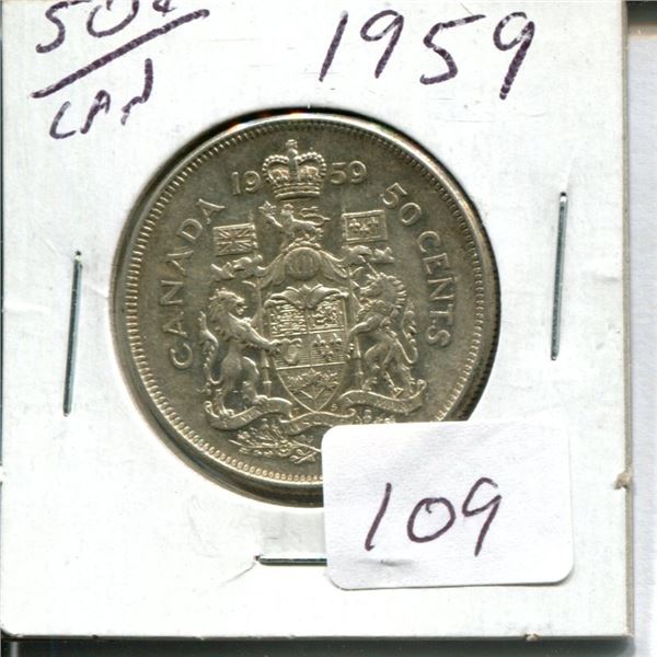 50 cent Canadian 1959