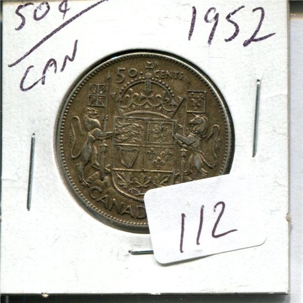 50 cent Canadian 1952
