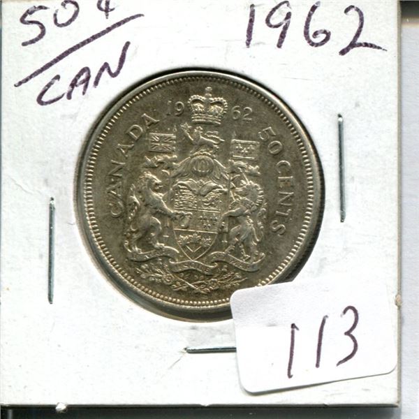 50 cent Canadian 1962