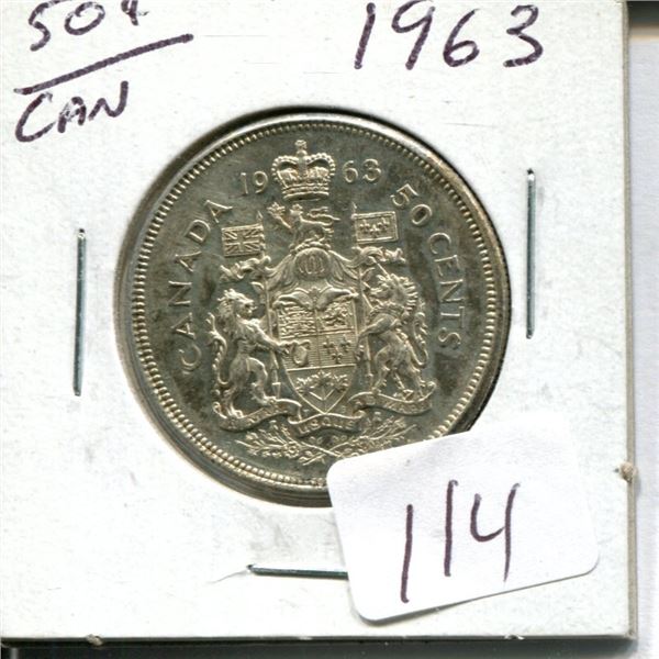 50 cent Canadian 1963