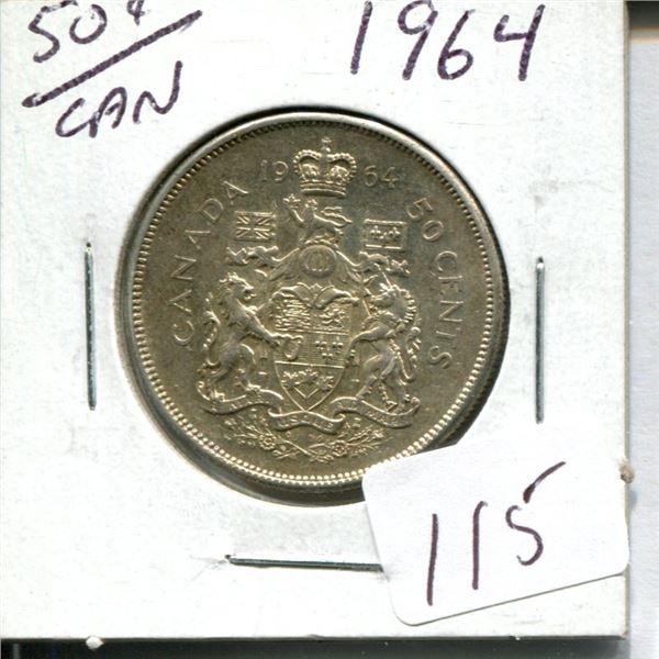50 cent Canadian 1964