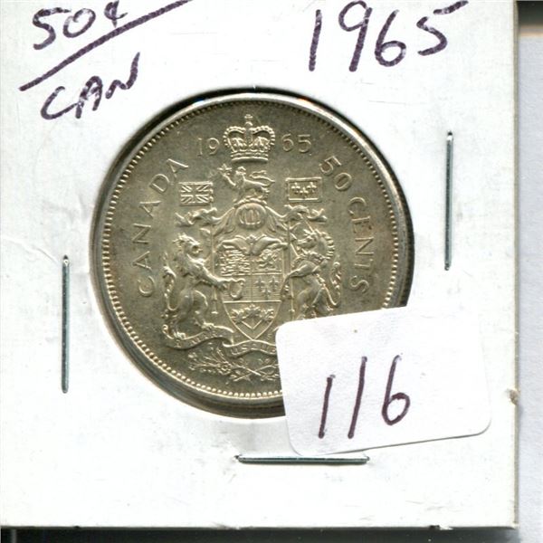 50 cent Canadian 1965