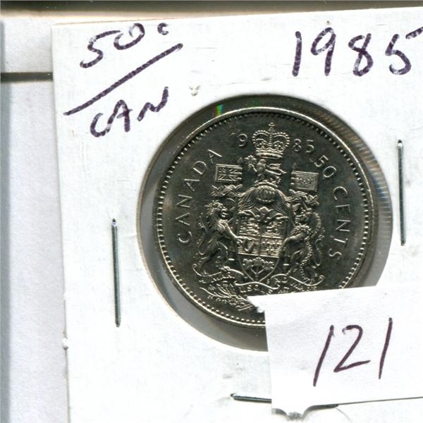 50 cent Canadian 1985