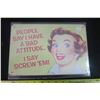 Image 1 : Screw Em Tin Sign 8 X 11 3/4"