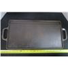 Image 1 : Cast Iron 9 X 17" Dual Grill/Griddle