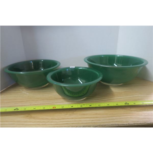 3 Pyrex Antique Bowls
