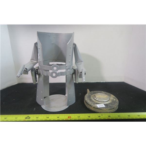 Western Bottle Holder + Antique Steel Tape