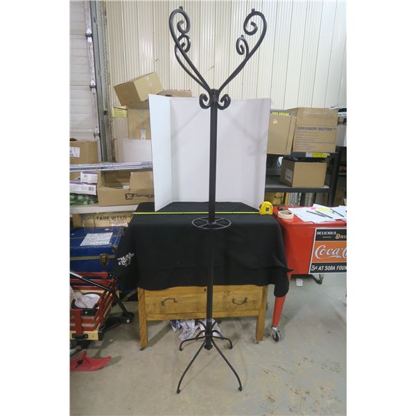 Very Heavy Iron Coat Rack