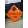 Image 1 : Large Construction Zone Sign