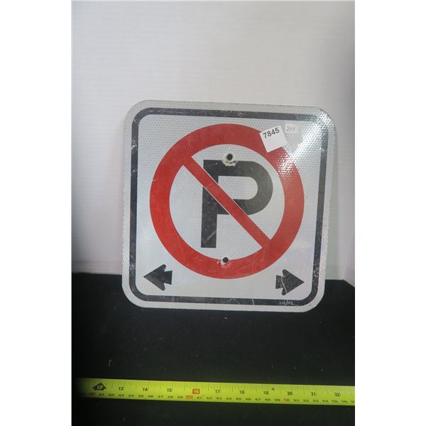 No Parking Sign Heavy Metal Sign