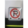 Image 1 : No Parking Sign Heavy Metal Sign