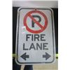 Image 1 : No Parking Fire Lane Heavy Metal Sign