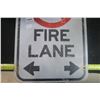 Image 3 : No Parking Fire Lane Heavy Metal Sign