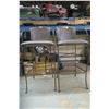 Image 1 : 2 Heavy Iron + Leather Counter / Bar Stools, Beautiful Chairs 28" seat height